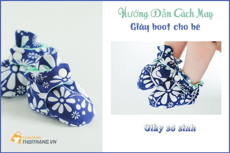 Học cách may giày bốt cho bé sơ sinh cực ấn tượng