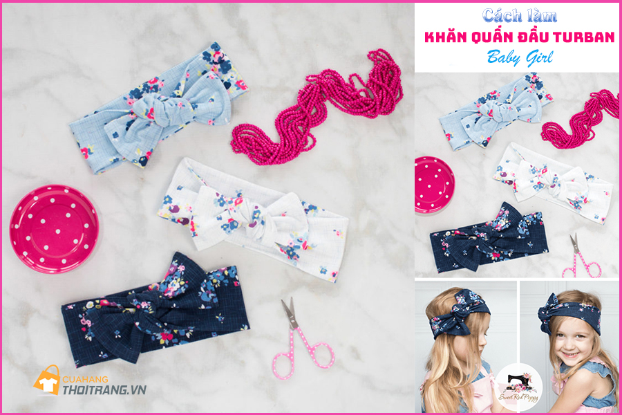 Khăn Turban: Hướng dẫn cách may khăn turban quấn nơ