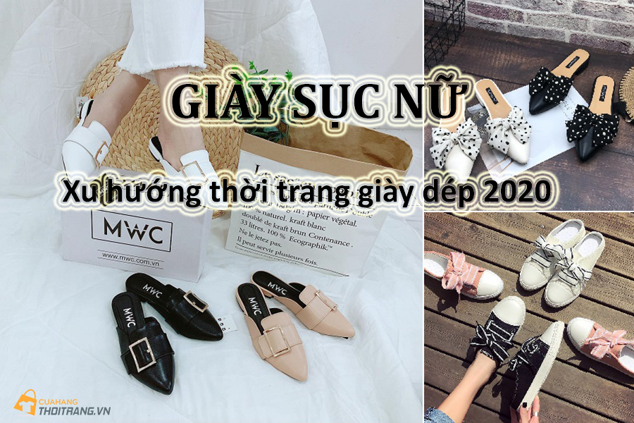 Giày sục nữ: Mẫu giày khuấy đảo xu hướng giày dép 2020
