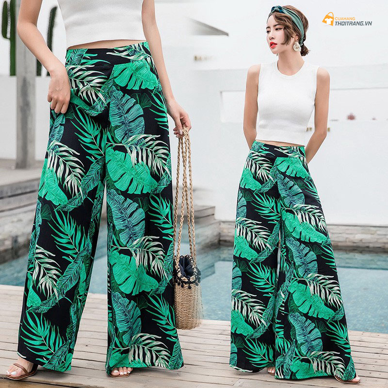 Cách phối đồ với quần giả váy dáng dài xinh lung linh
