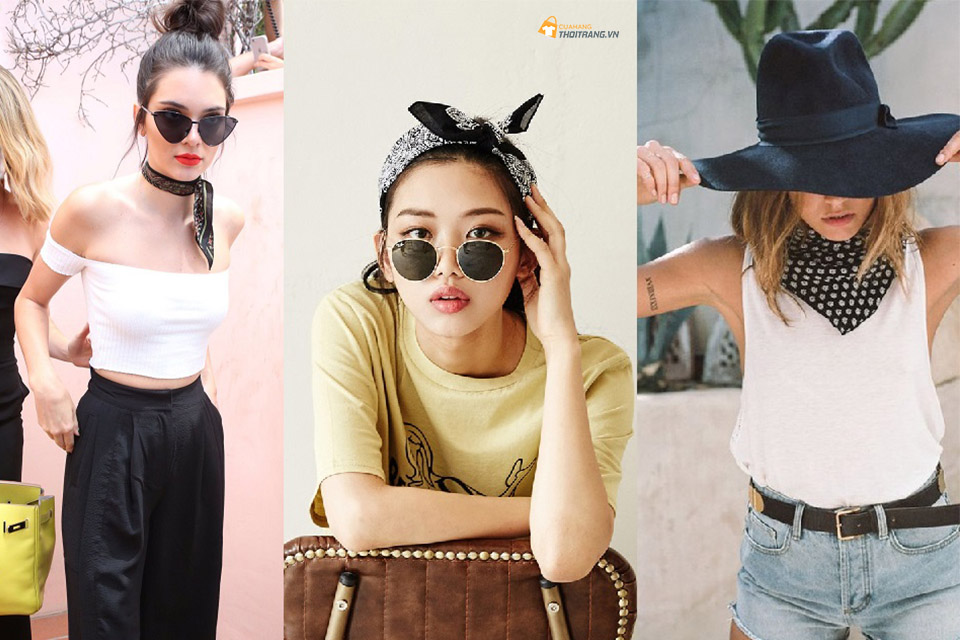 5 cách biến hóa với khăn Bandana khiến nàng chết mê