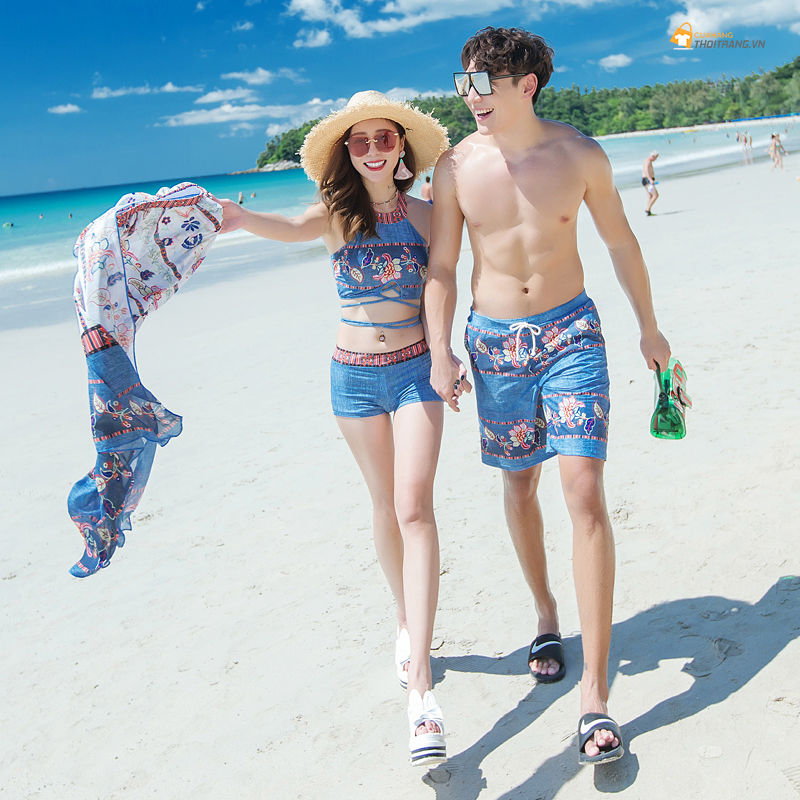 Chọn đồ đi biển cho cặp đôi, nhóm, gia đình hot trend 2020