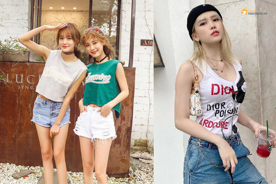 Bí quyết phối đồ với áo ba lỗ xua tan cái nóng mùa hè