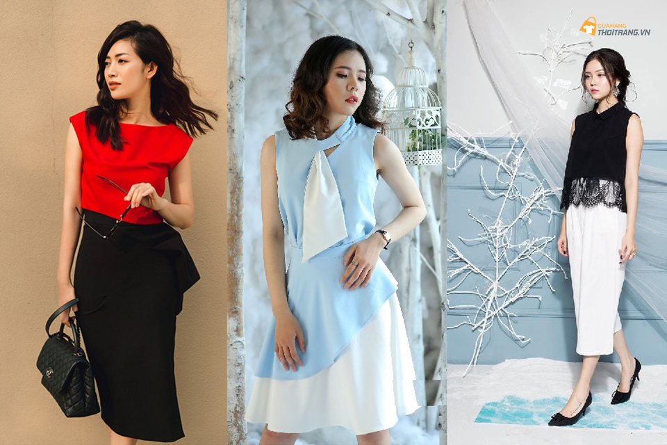 Cách chọn áo sát nách đến công sở vừa đẹp vừa thanh lịch