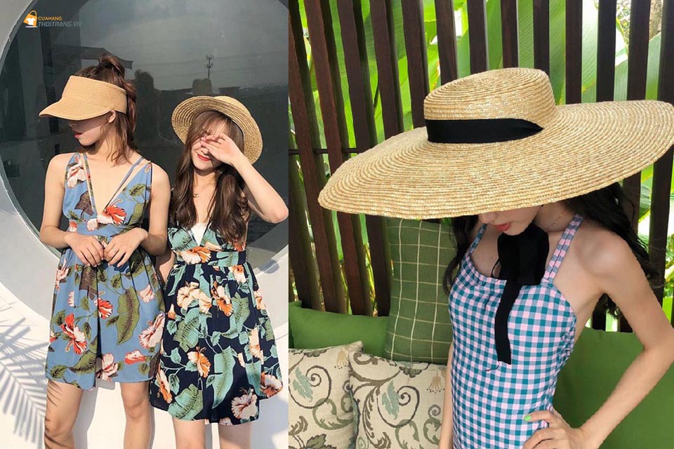 Top 6 kiểu mũ cói đi biển hot nhất cho nàng sống ảo