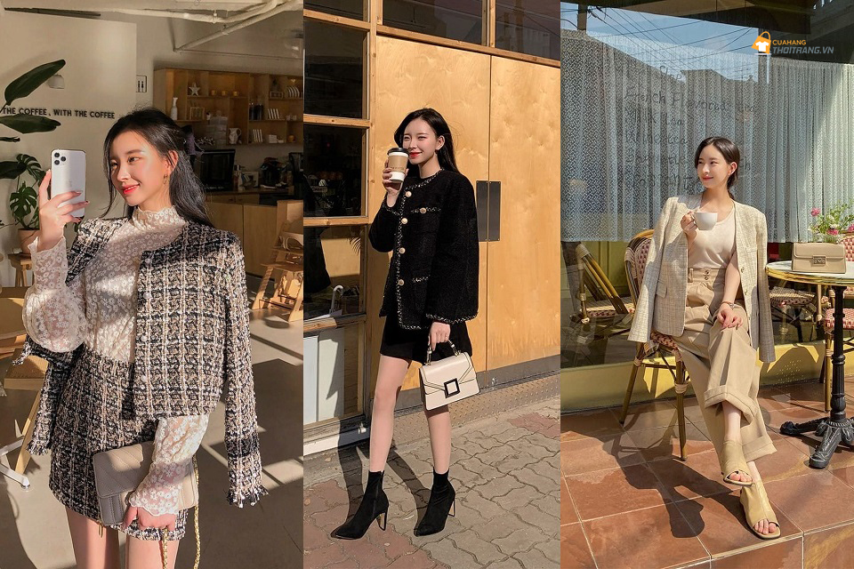 Cách diện áo dạ Tweed cho nàng cưa đổ mọi phong cách