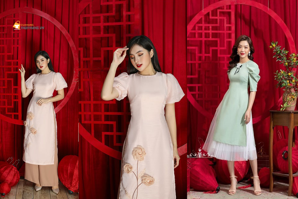 Chọn áo dài hợp dáng người tôn đường cong quyến rũ