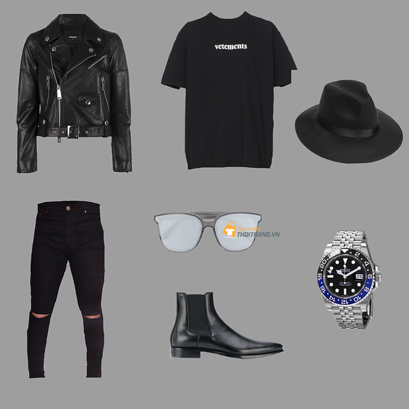 Cách phối đồ all black thể hiện phong cách thời trang đẳng cấp