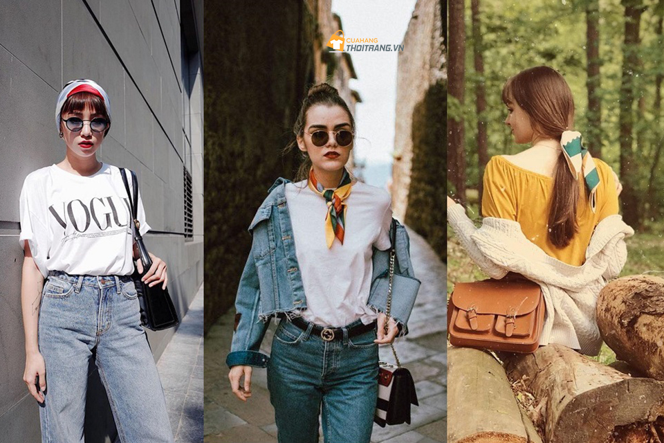 Hô biến khăn lụa thành phụ kiện thời trang siêu hot cho phái đẹp