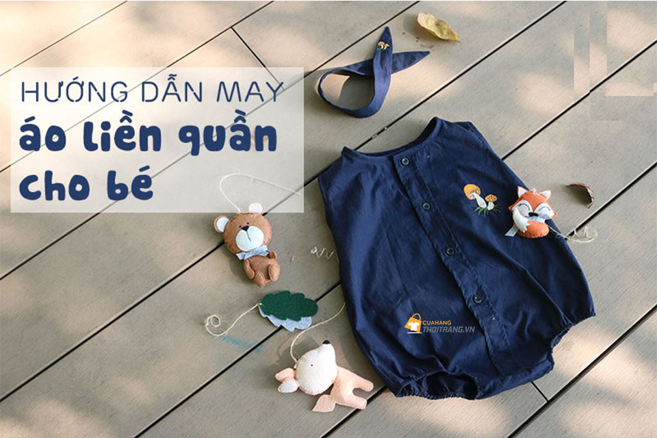 Hướng dẫn may body kèm turban cho bé từ rập có sẵn