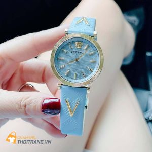 Đồng hồ nữ Versace V-Twist Light Blue Dial