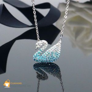 Dây chuyền thiên nga Swarovski Ombre xanh