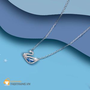 Dây chuyền thiên nga xanh Swarovski Dazzling